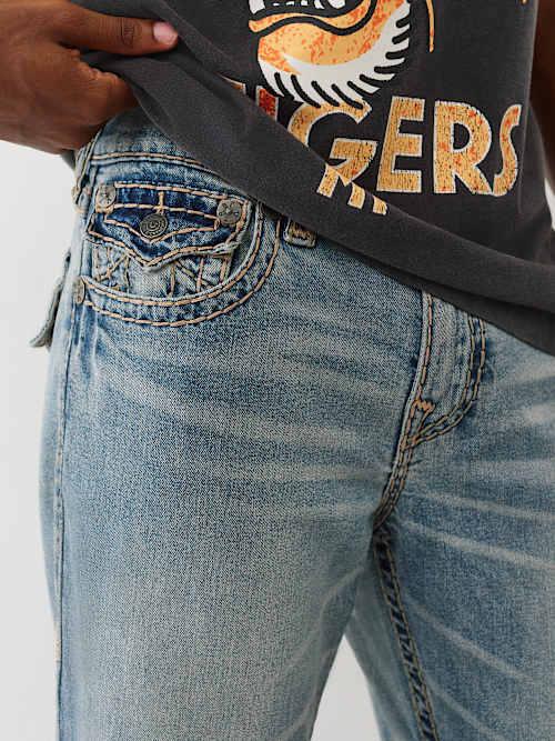 TRUE RELIGION Ricky Super T Flap Straight Jean 34