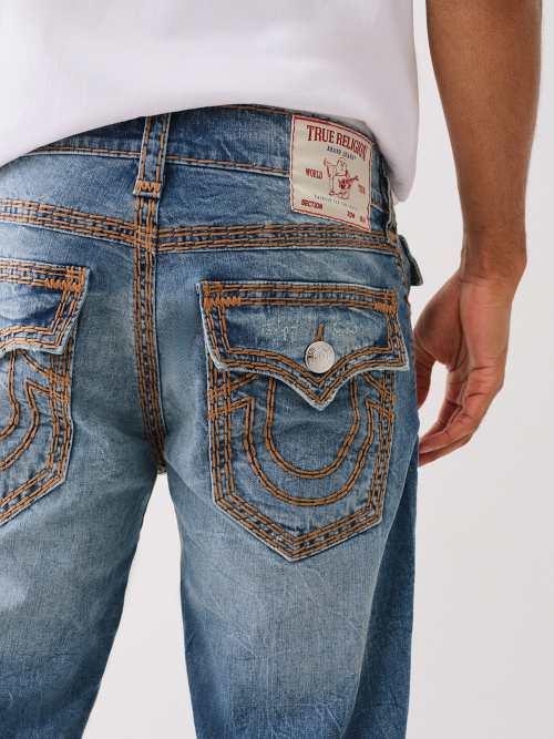 True Religion Ricky Super Qt Straight Jean in Blue | Lyst True Religion Ricky Super Qt Straight Jean in Blue | Lyst