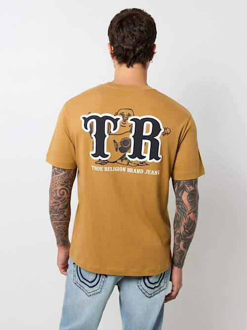 関税込み♪【TRUE RELIGION】PUFF ロゴ入り ★ Tシャツ 関税込み♪【TRUE RELIGION】PUFF PRINT ブッダ ロゴ ☆ Tシャツ
