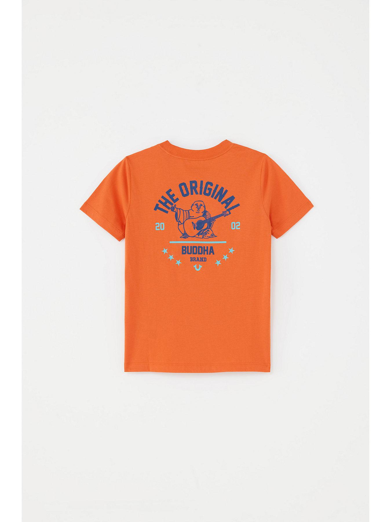 orange true religion shirt