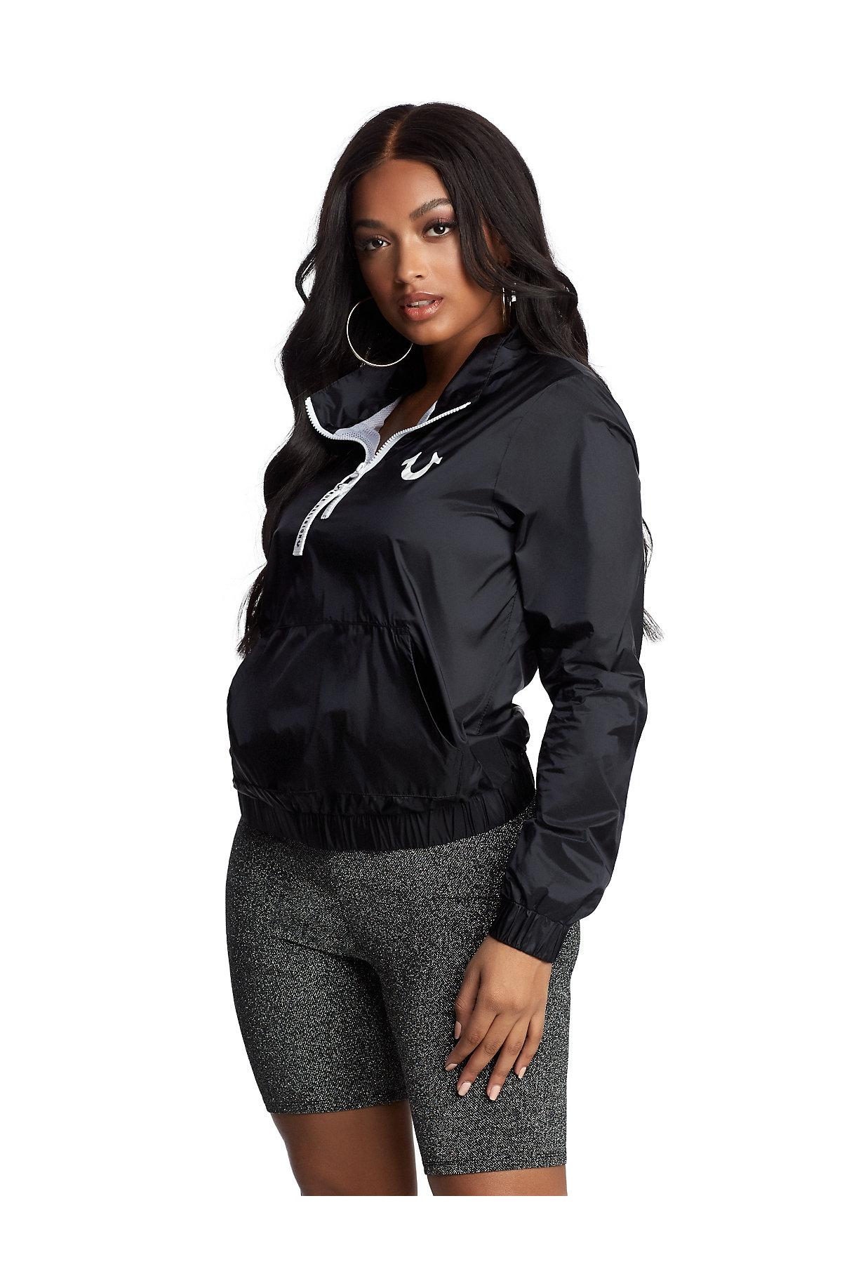 Download True Religion Synthetic Taped Pullover Windbreaker in ...