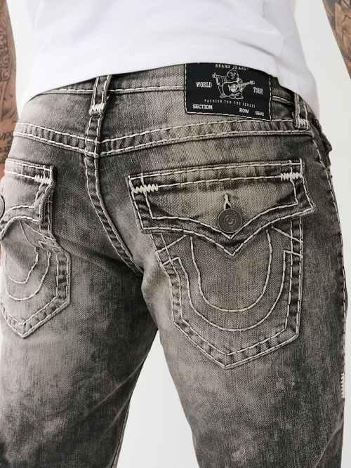 True Religion Ricky Faded Super T Straight Jean in Gray | Lyst True Religion Ricky Faded Super T Straight Jean in Gray | Lyst