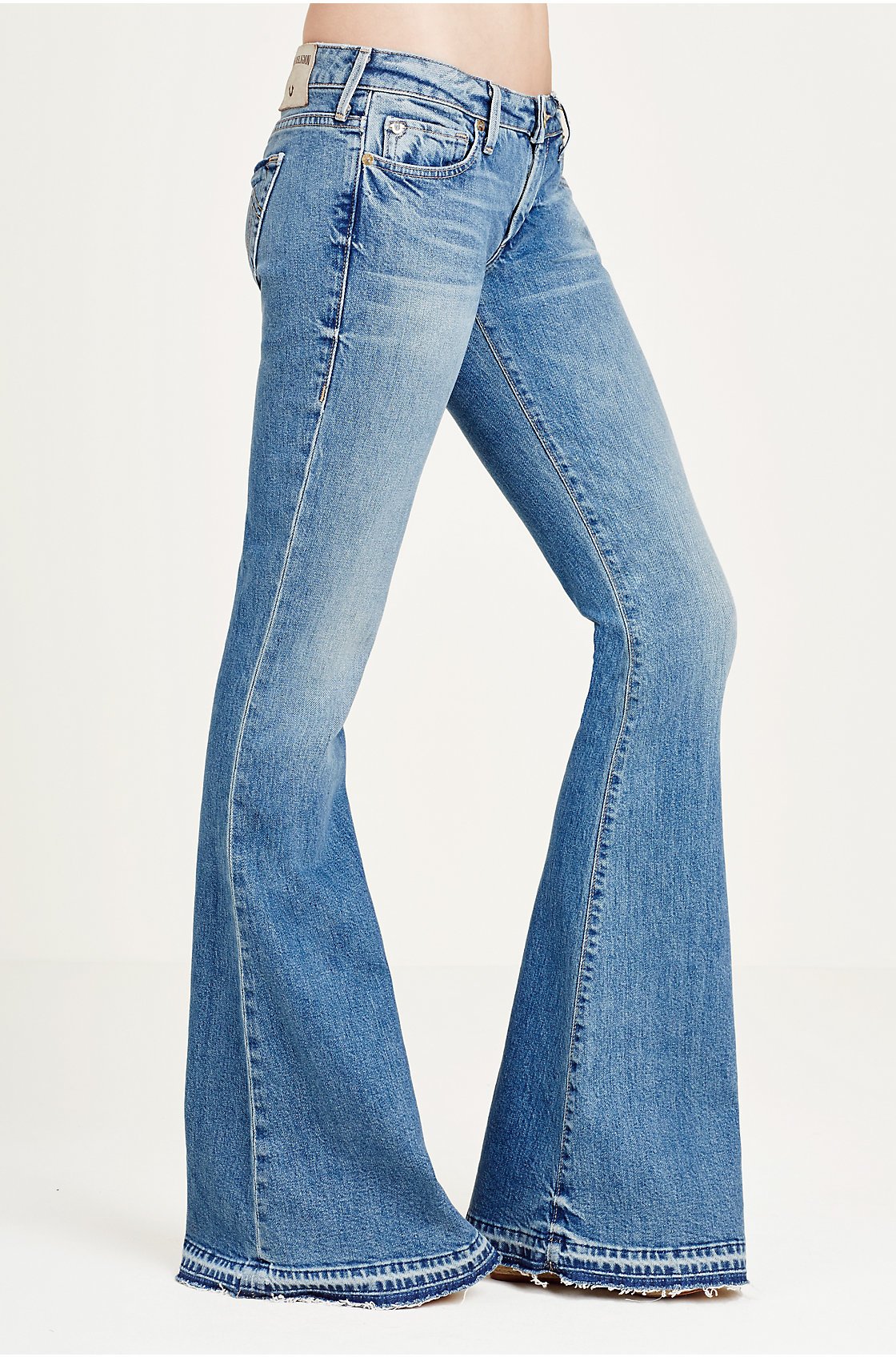 True Religion Karlie Low Rise Bell Bottom Womens Jean in Blue | Lyst