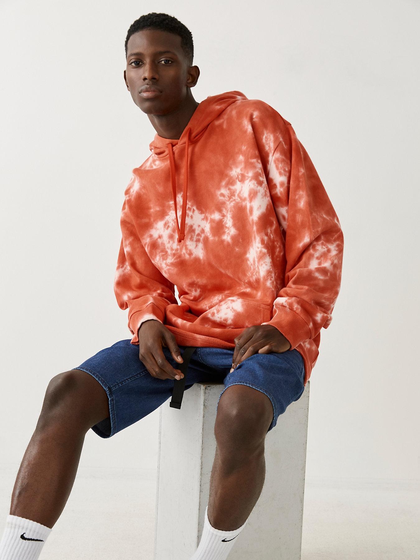 True Religion Cotton Tie Dye Hoodie in Blue for Men Lyst