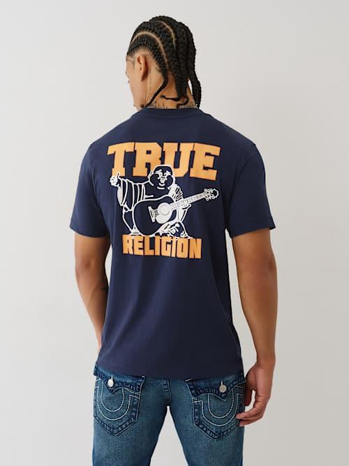 Tシャツ・カットソー True Religion Motor Oil Short Sleeve True Religion Men's Script Graphic Style Lifesyle Short