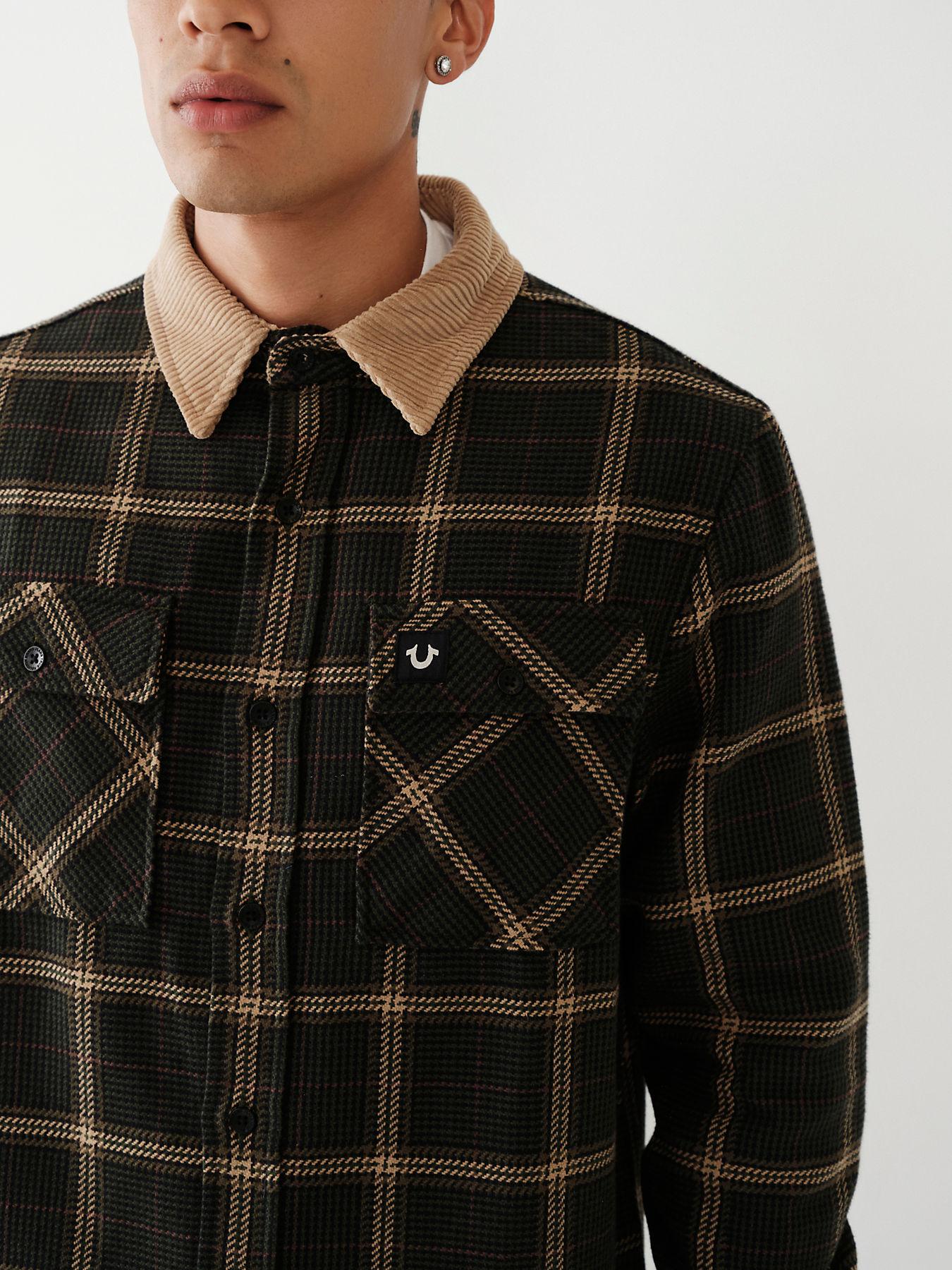 true religion plaid shirt