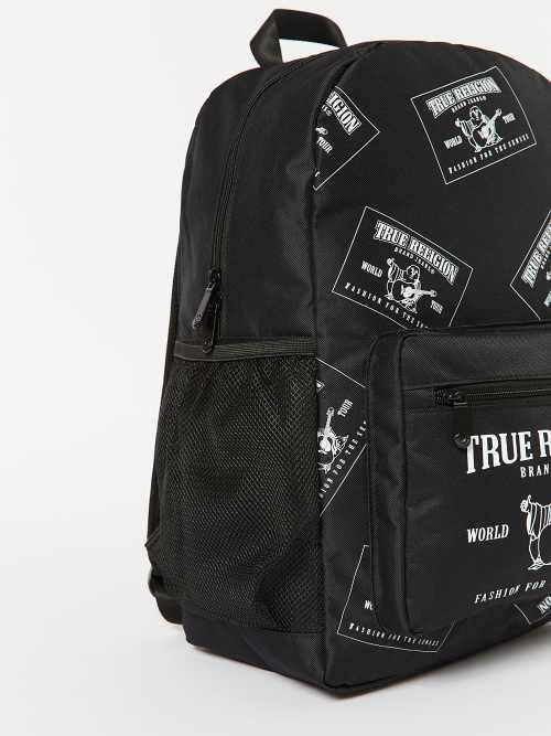 True Religion Black Backpack with Studded Emblem True Religion | Bags | True Religion Black Mini Backpack  main image 2