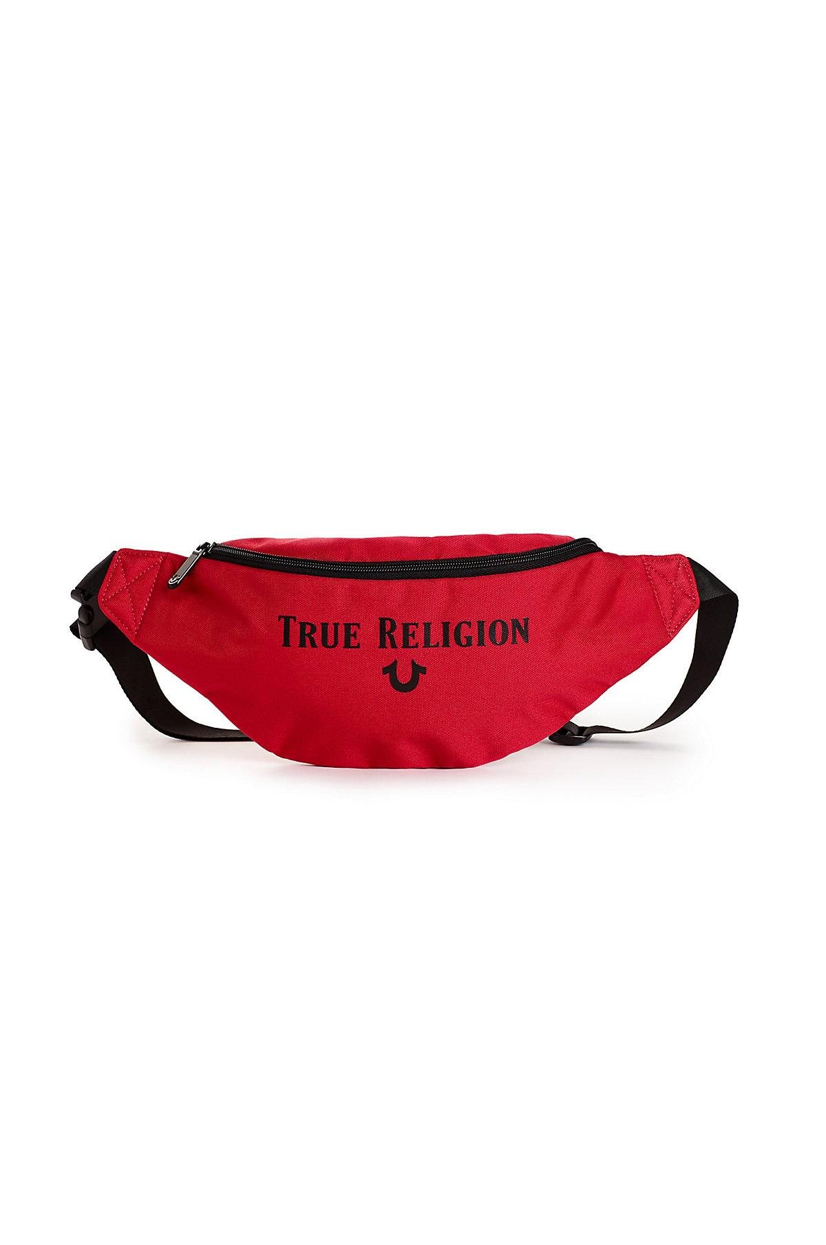 True Religion Synthetic Logo Fanny Pack 