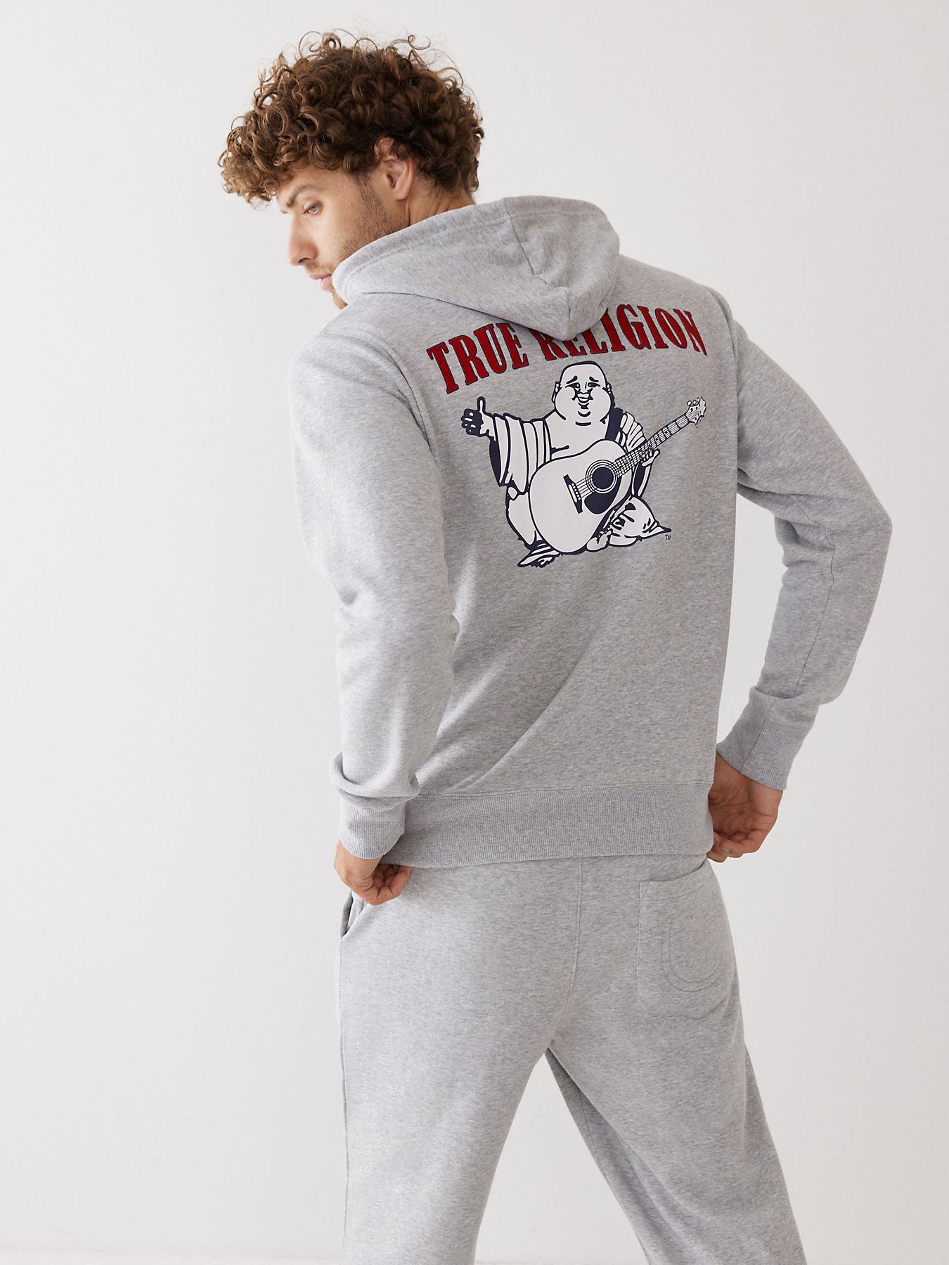 True Religion Heritage Buddha Hoodie in Gray for Men Lyst
