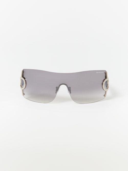 TRUE RELIGION Crystal Shield Sunglasses in Gray | Lyst display picture 1