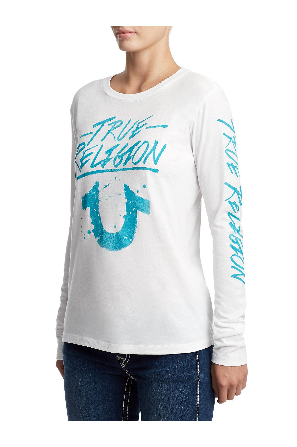 true religion white long sleeve
