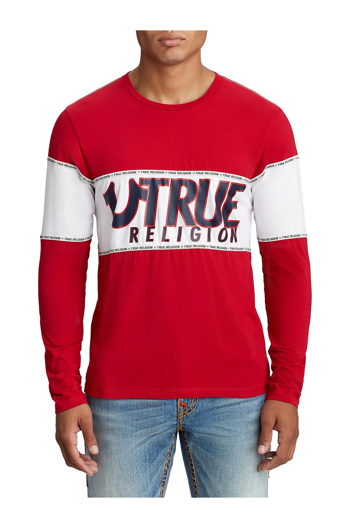 true religion long sleeve white shirt