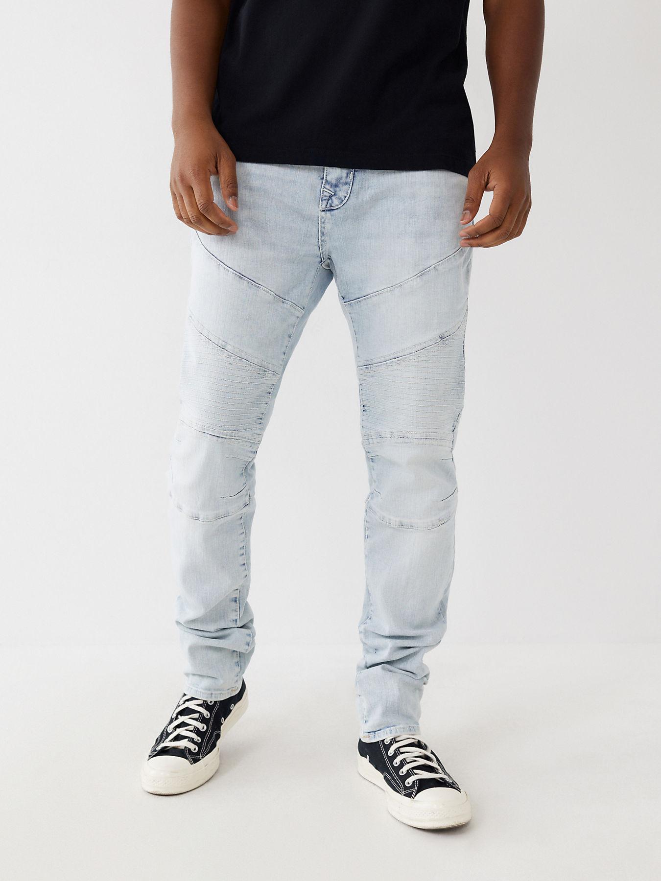 True Religion Rocco Moto Stitch Skinny Jean for Men | Lyst
