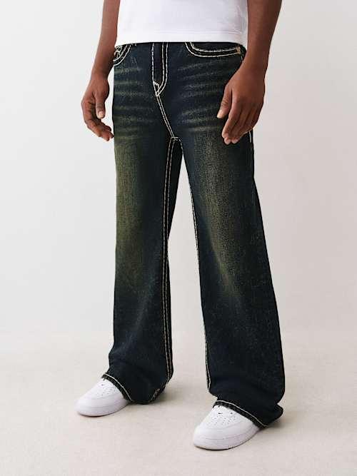TRUE RERIGION 黒 フレアデニム SWAG brrrsos TRUE RELIGION Super T Exaggerated Flare Jean in Black for Men | Lyst