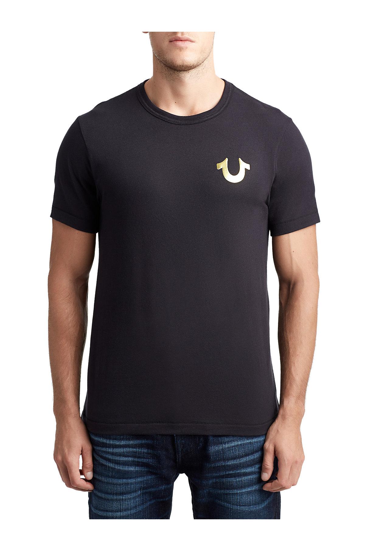 True Religion Metallic Prideful Shortsleeve Graphic Tshirt in Black for Men Lyst
