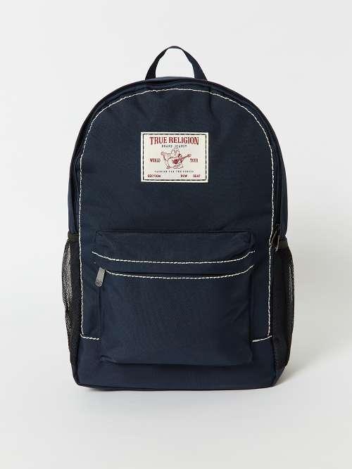 TRUE RELIGION Logo Big T Backpack in Blue | Lyst