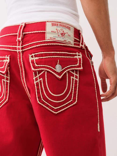 TRUE RELIGION Vinny Rope Stitch Ultra Baggy Jean in Red for Men | Lyst