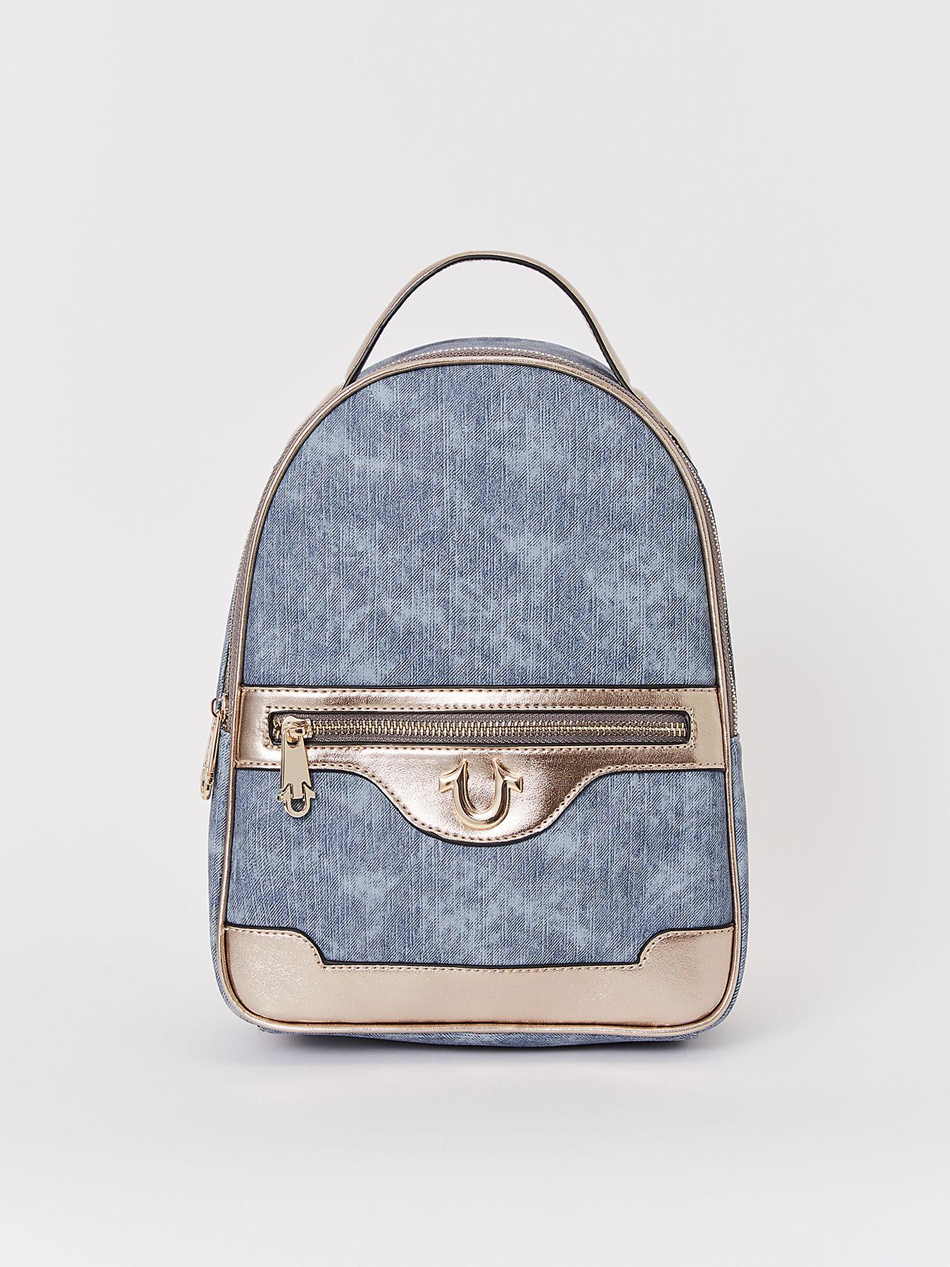 True Religion Logo Backpack in Blue Lyst