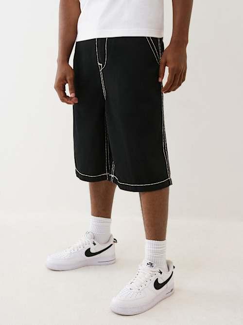 TRUE RELIGION Mikey Super T Baggy Af Shorts in Black for Men | Lyst