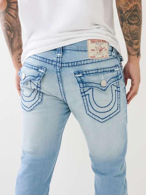 True Religion Rocco Super T Flap Skinny Jean 32 in Blue for Men Lyst