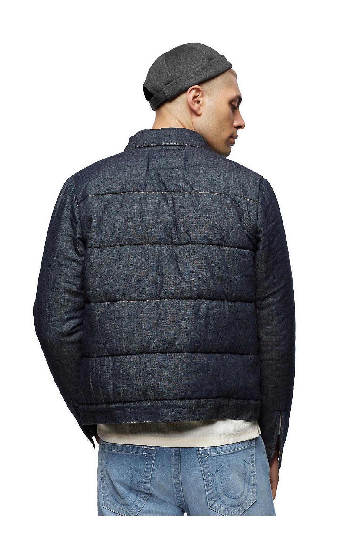 Mens quilted denim jacket Clearance