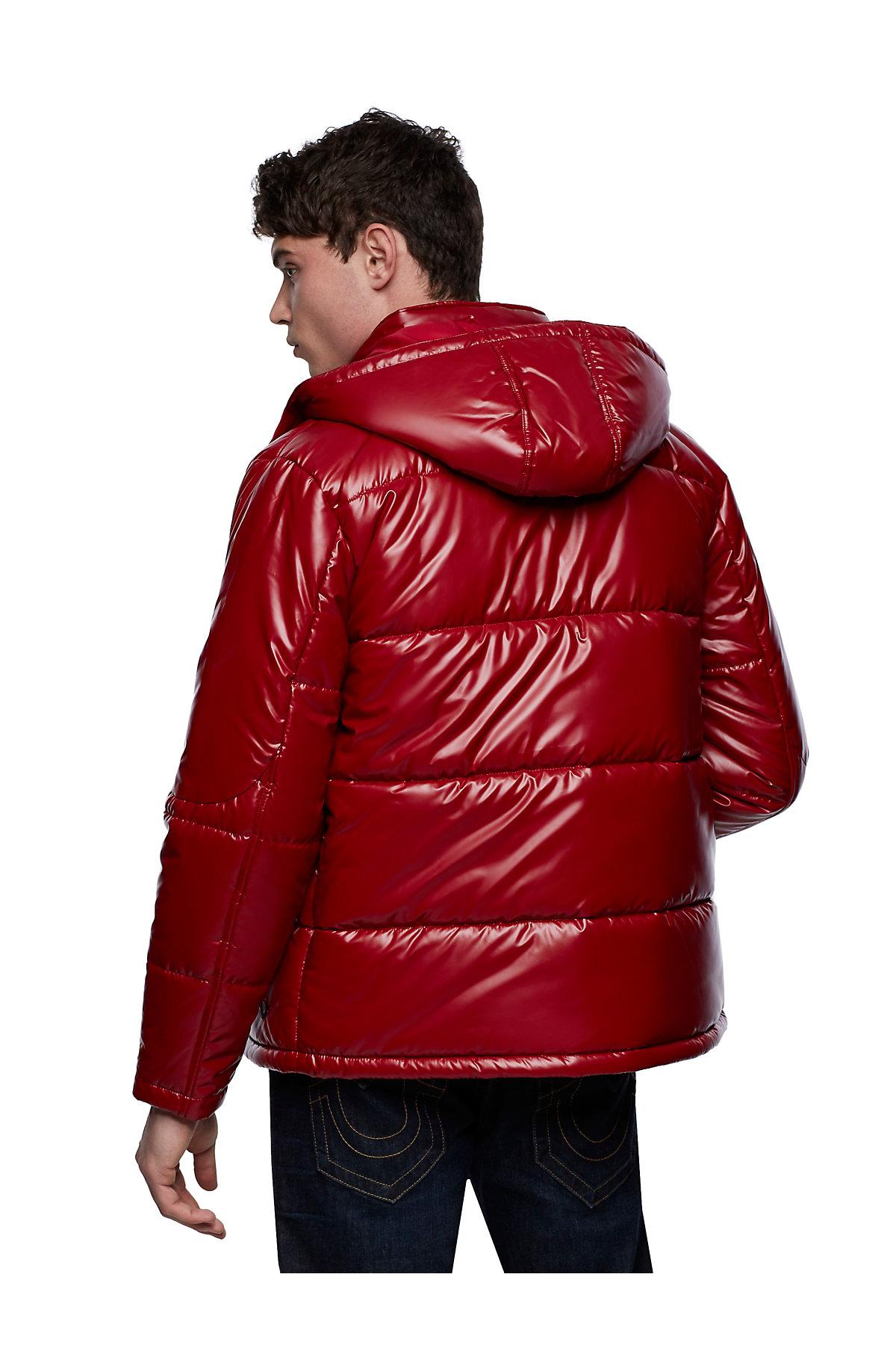 True Religion Puffer Jacket in Red for Men - Lyst