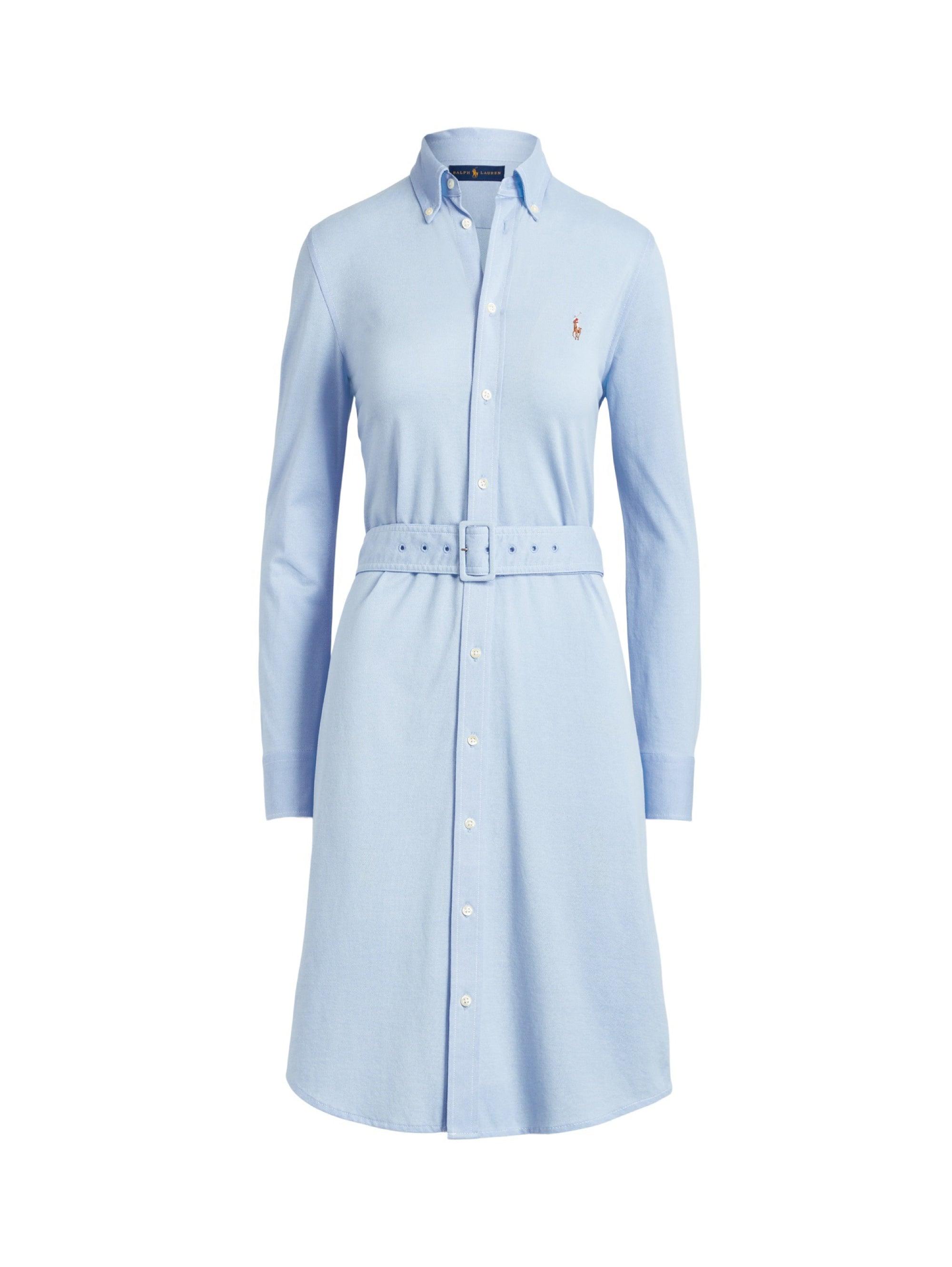 Ralph Lauren Heidi Long Sleeve Casual Dress in Blue | Lyst