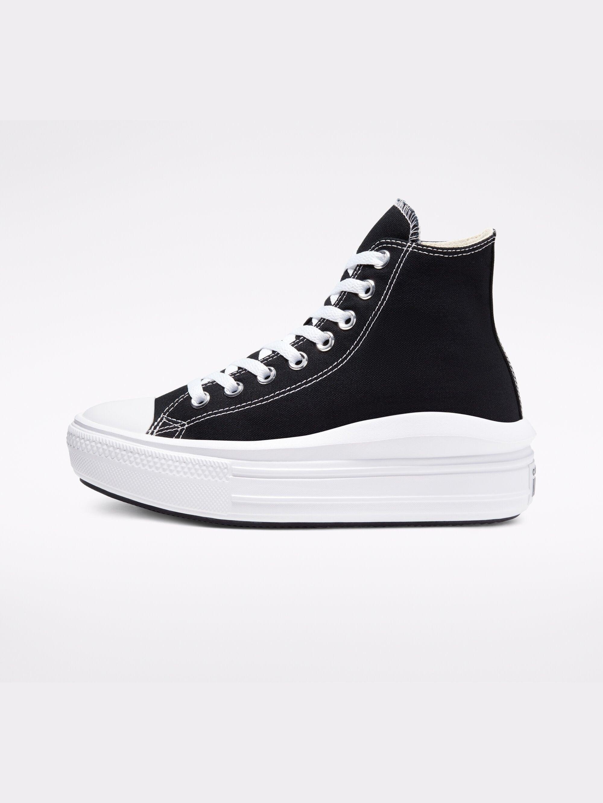 black foam platform converse