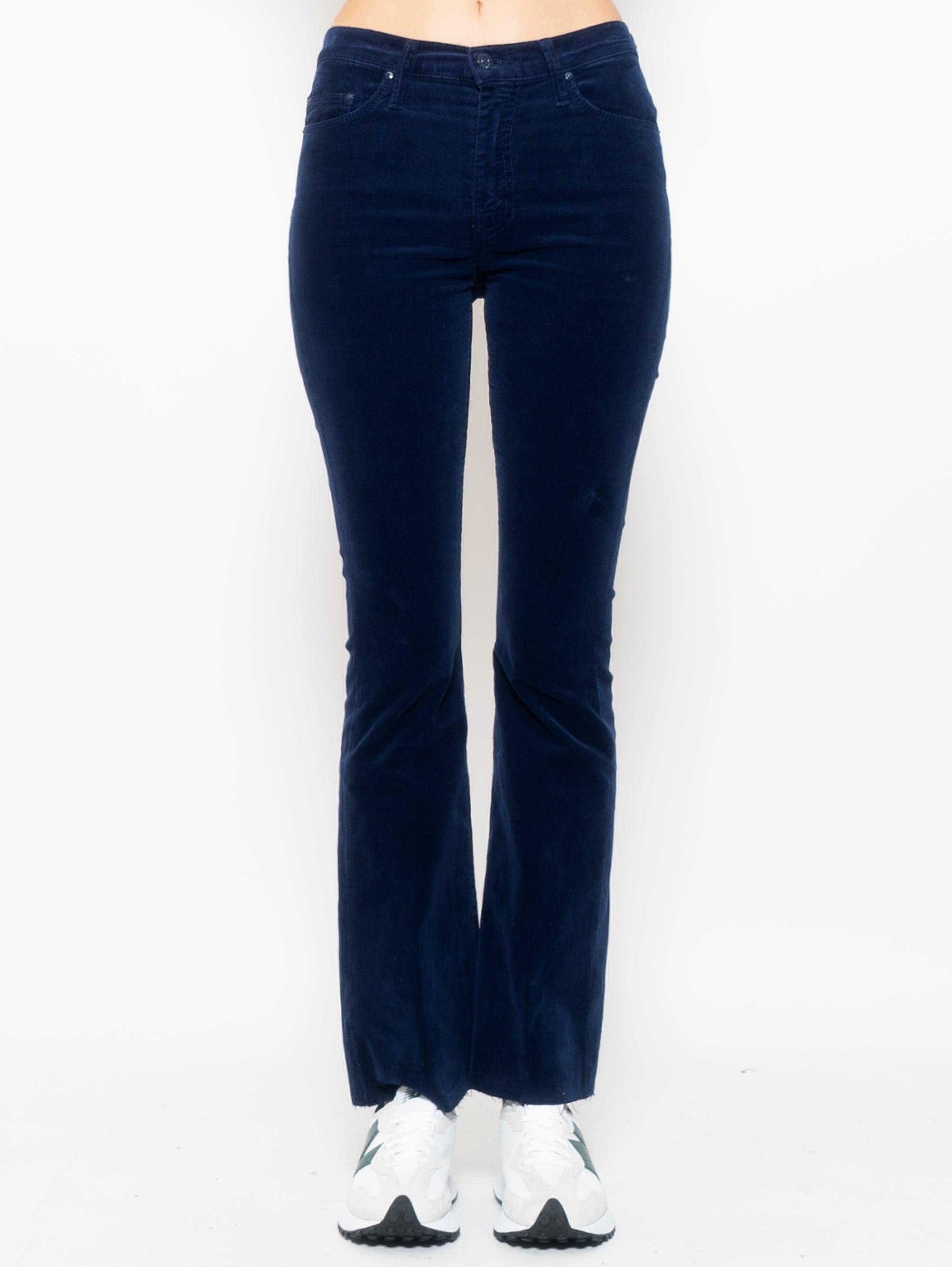 Mother Blue Corduroy Pants | Lyst