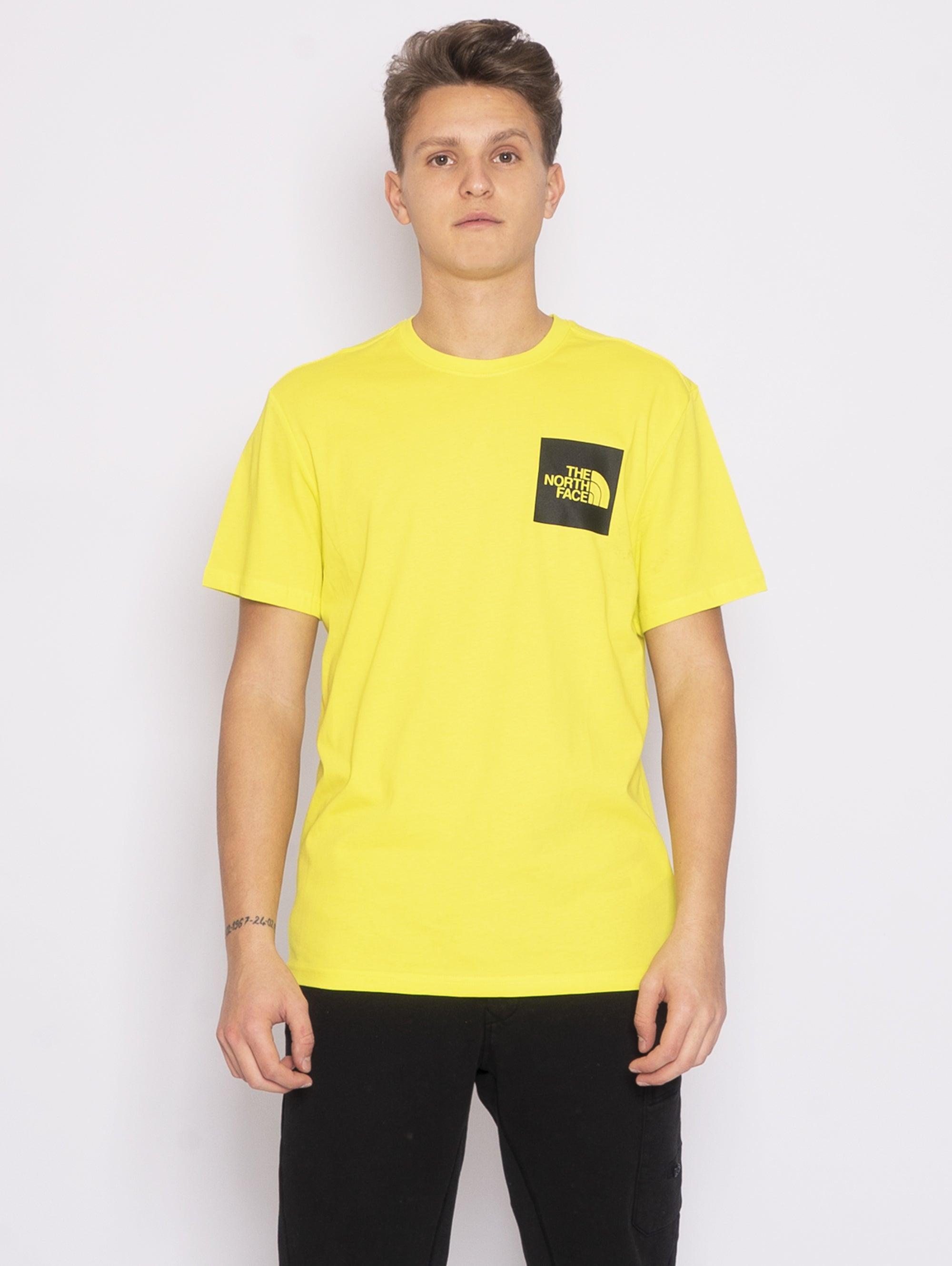 The North Face Fine Green T-shirt in Yellow for Men | Lyst