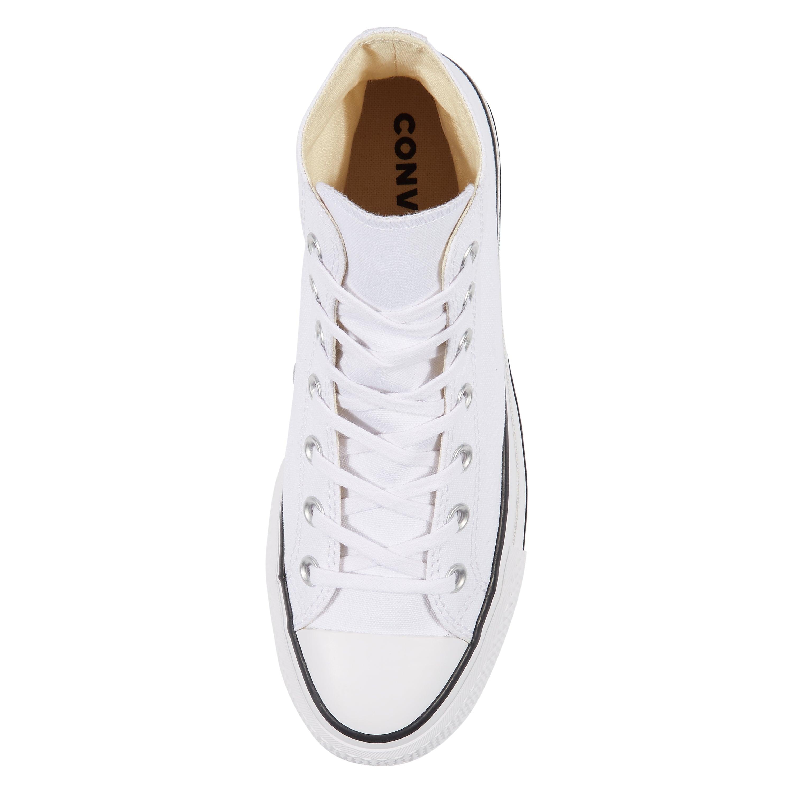 Converse Canvas Sneaker Platform Chuck Taylor Lift Bianco in White | Lyst