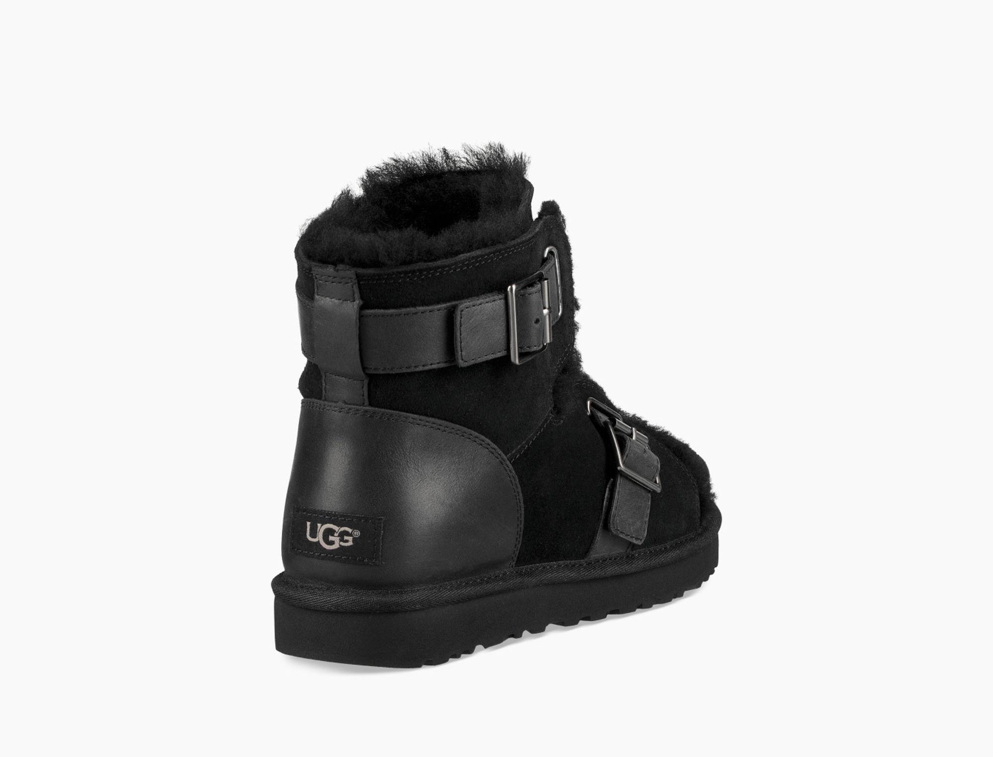 ugg black buckle boots