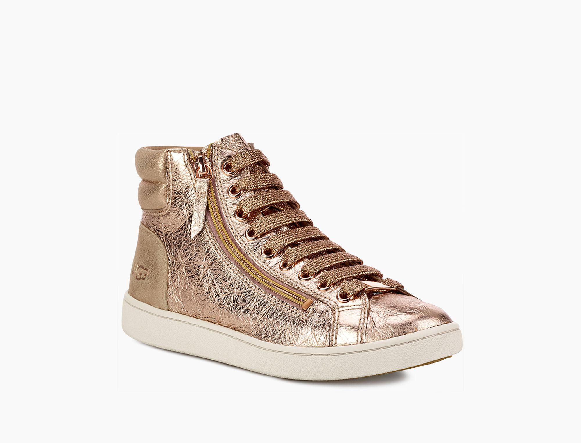 ugg olive metallic sneaker