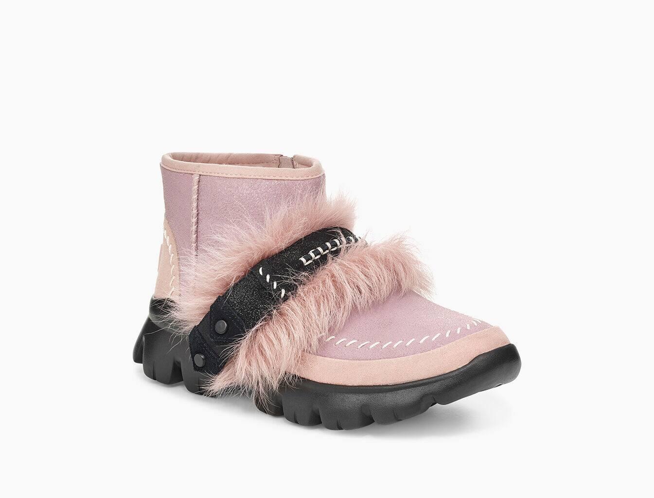 pink ugg fluff boots