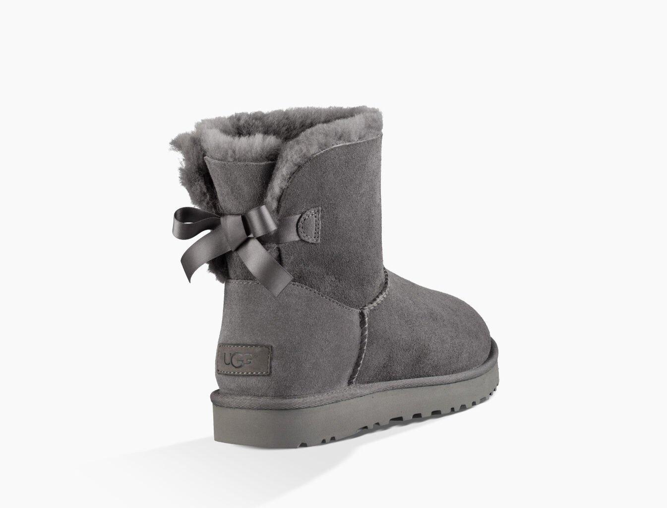 ugg grey bow