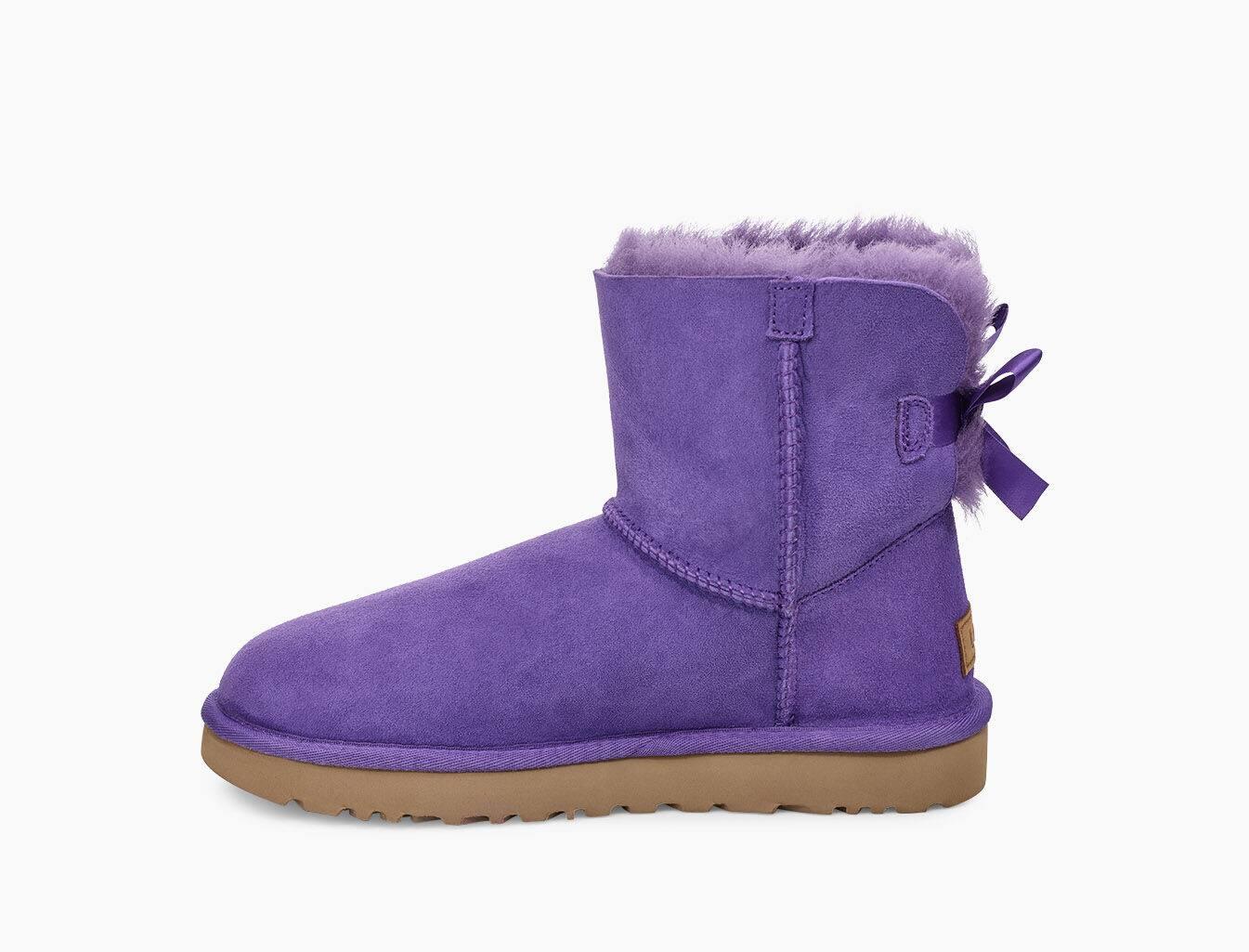 purple bailey bow uggs