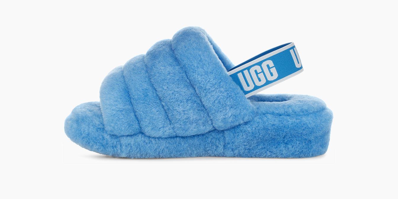 neon blue ugg slippers