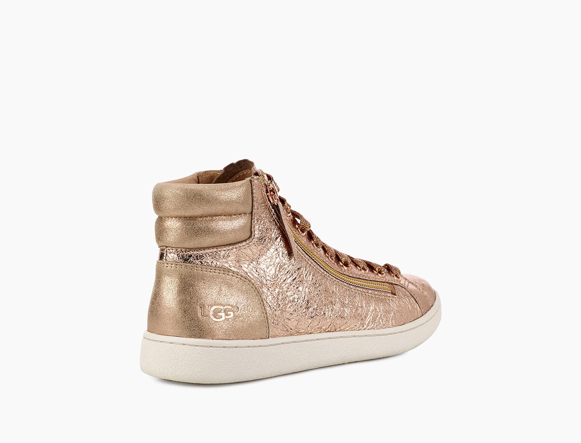ugg olive metallic sneaker
