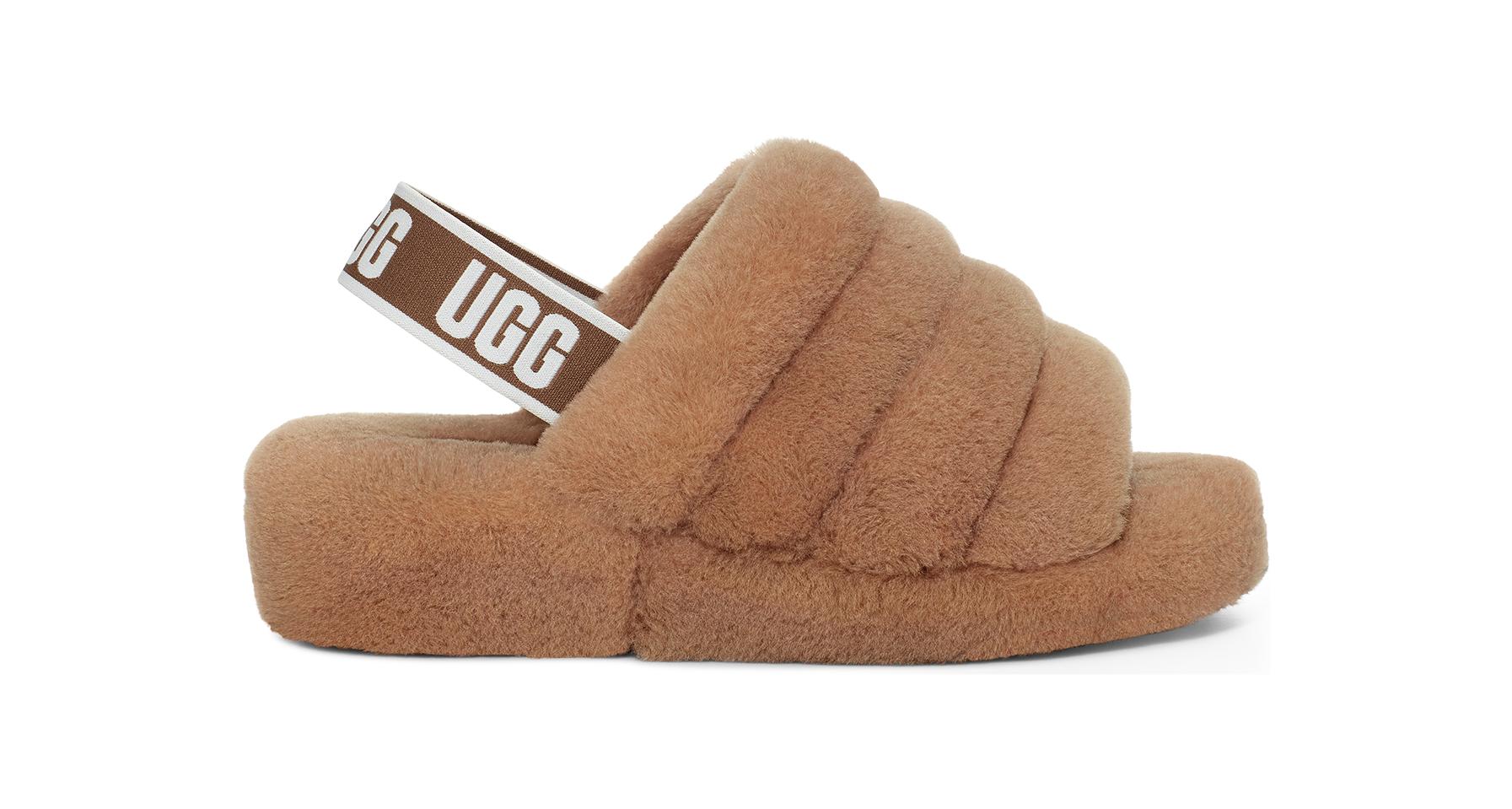 sheepskin slide slippers