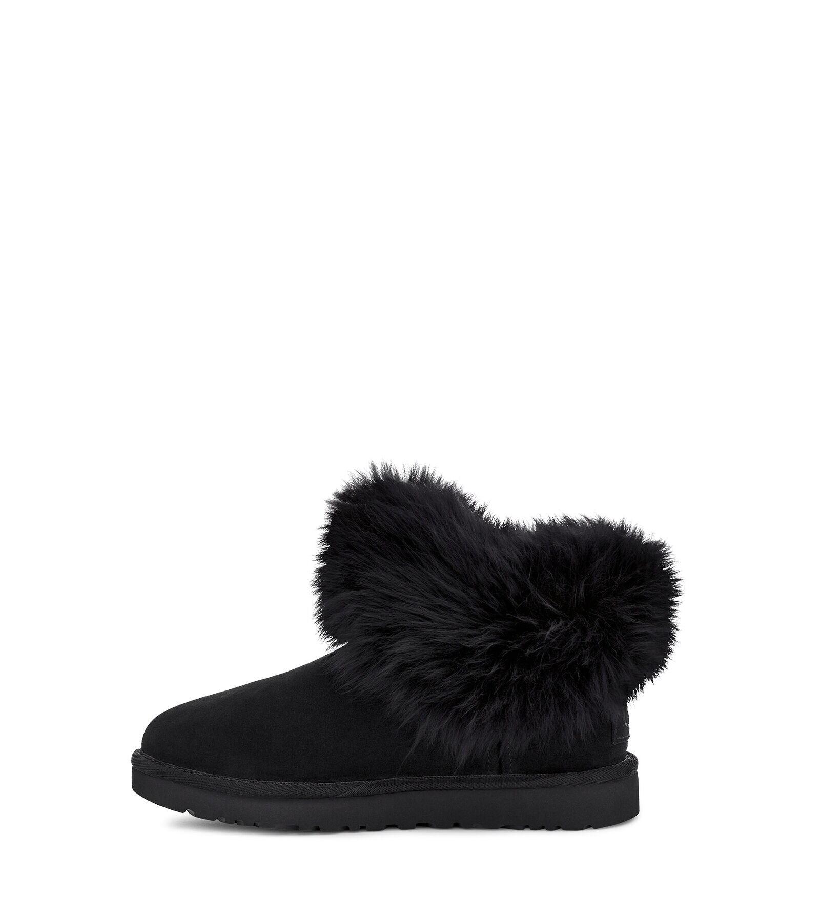uggs classic mini fluff collar