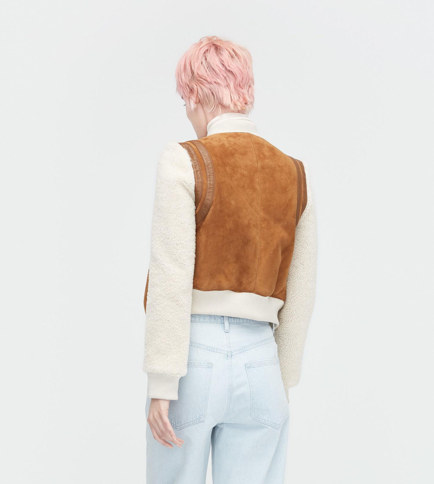 ugg shearling bomber jacket