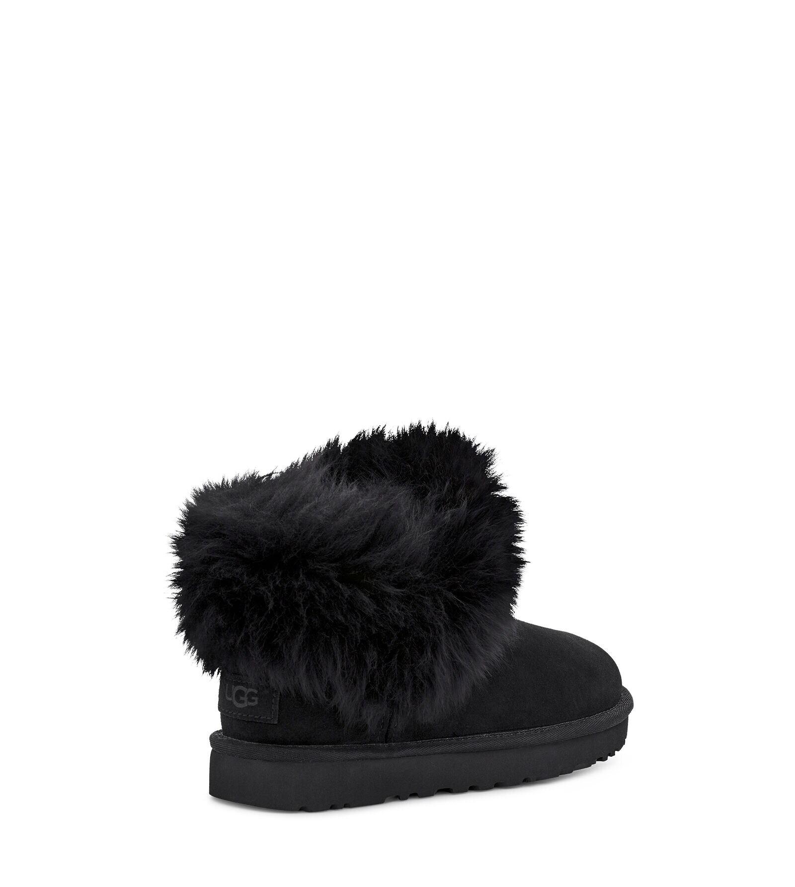 uggs classic mini fluff collar