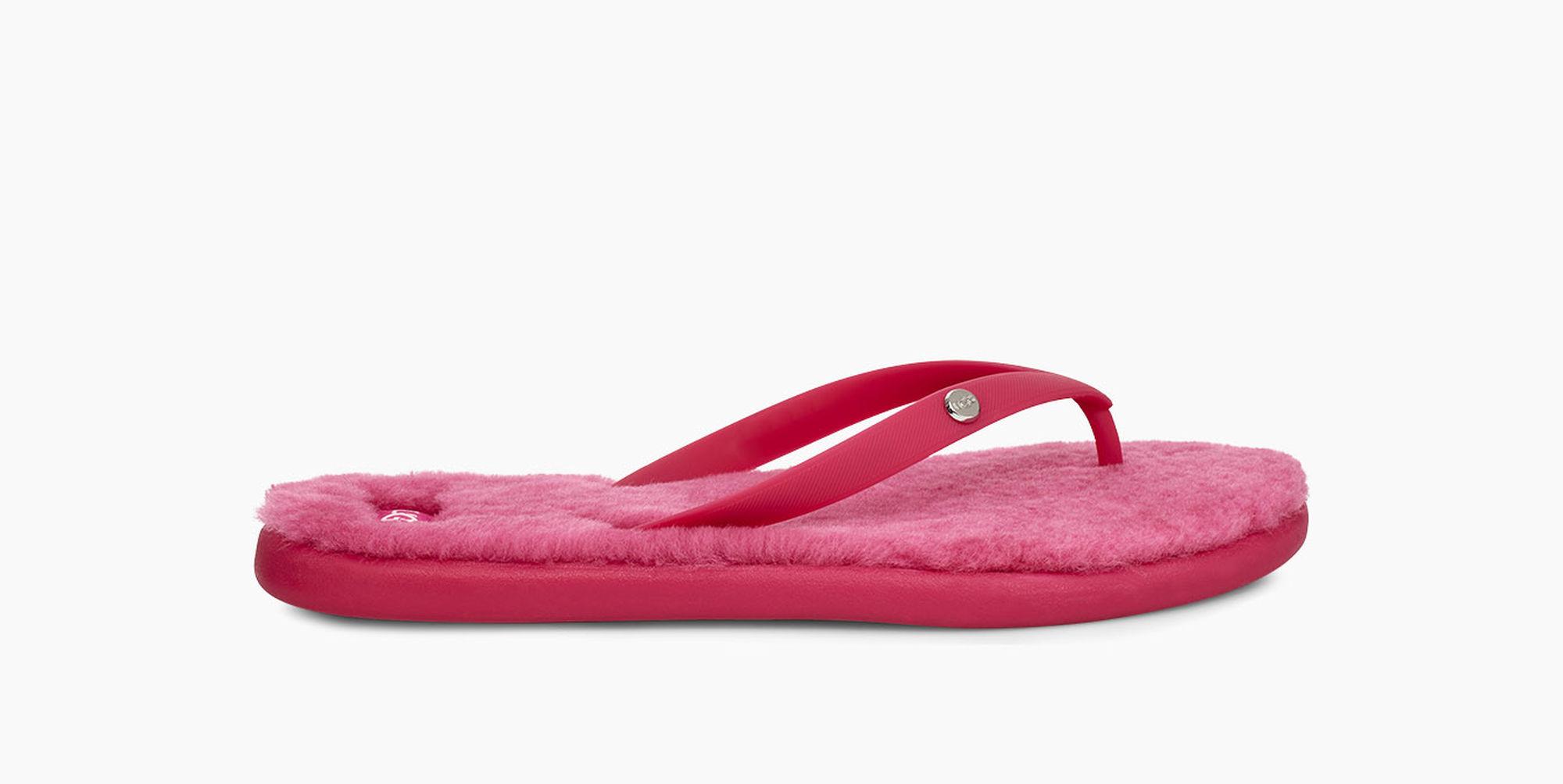 UGG Rubber Women's Fluffie Ii Flip Flop in Pink - Lyst