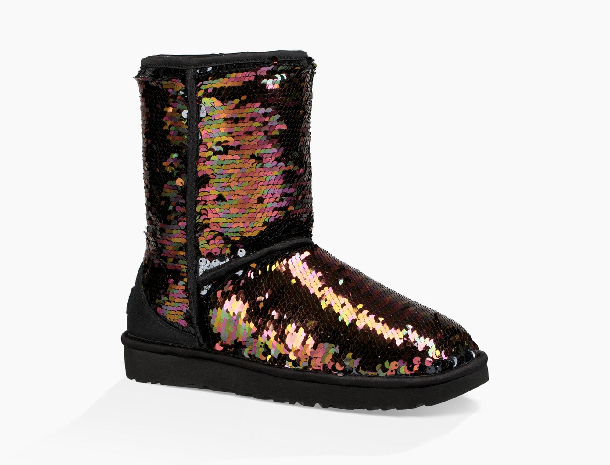 black glitter ugg boots