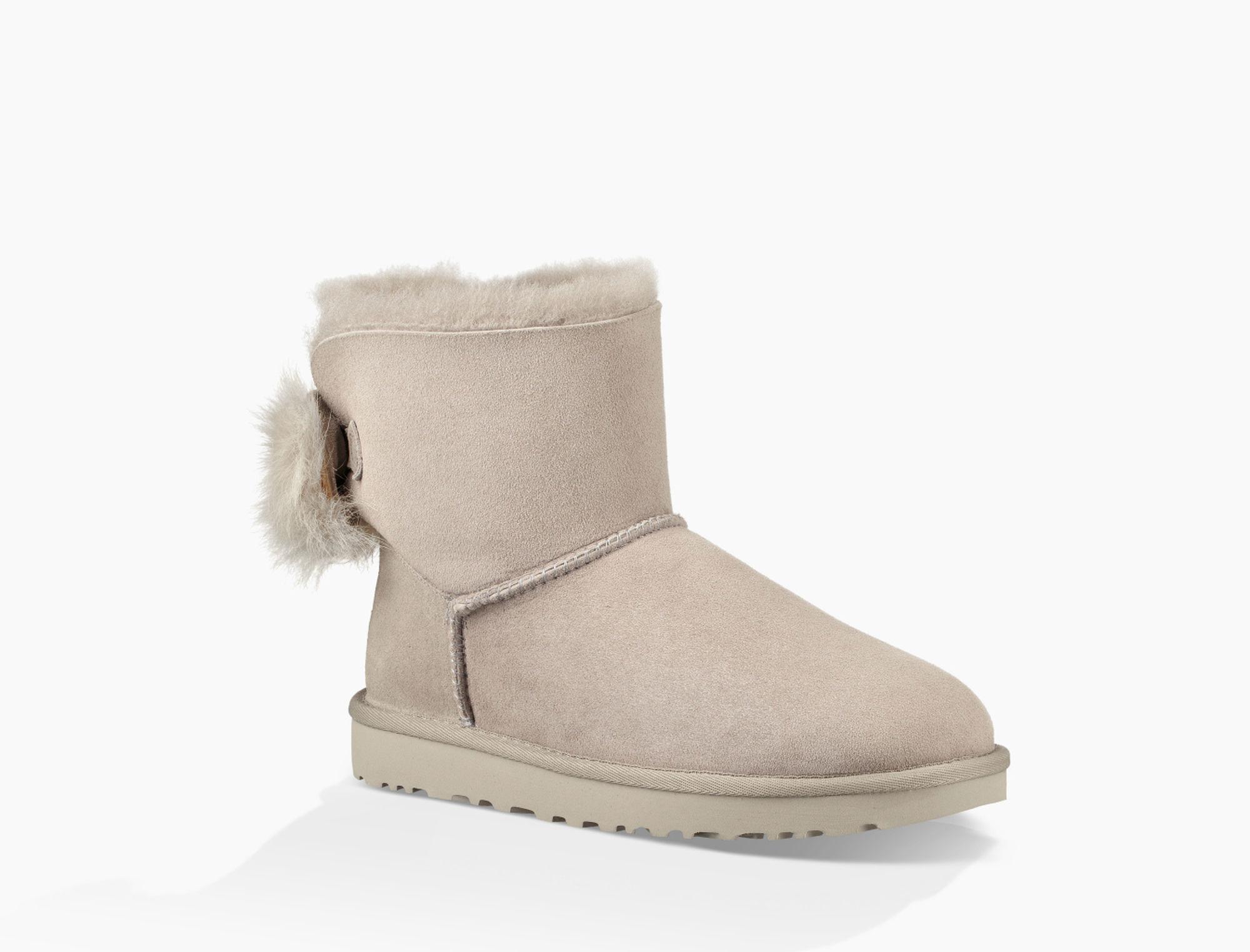 ugg classic mini fluff bow boot