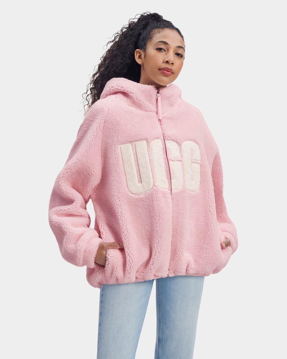 UGG Olympia Jacket Logo in Pink Lyst