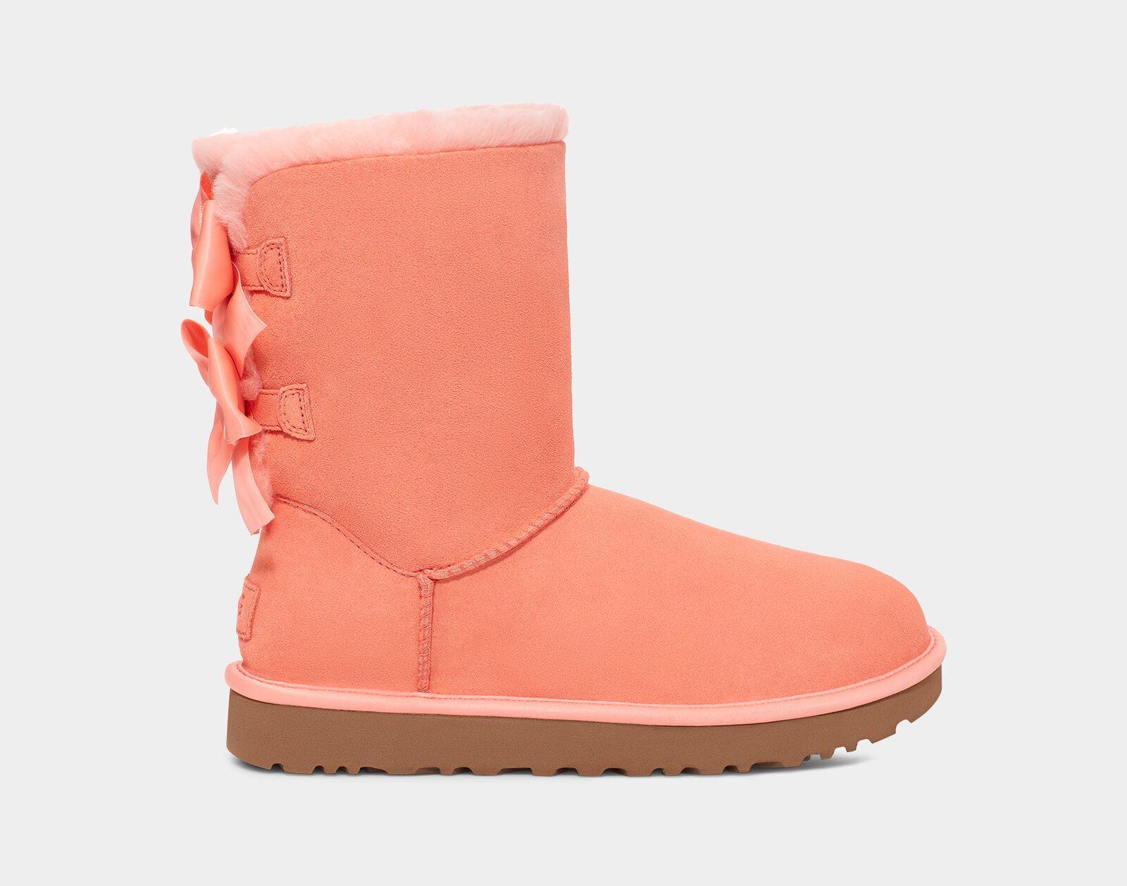 UGG Bailey Bow Satin in Pink Lyst