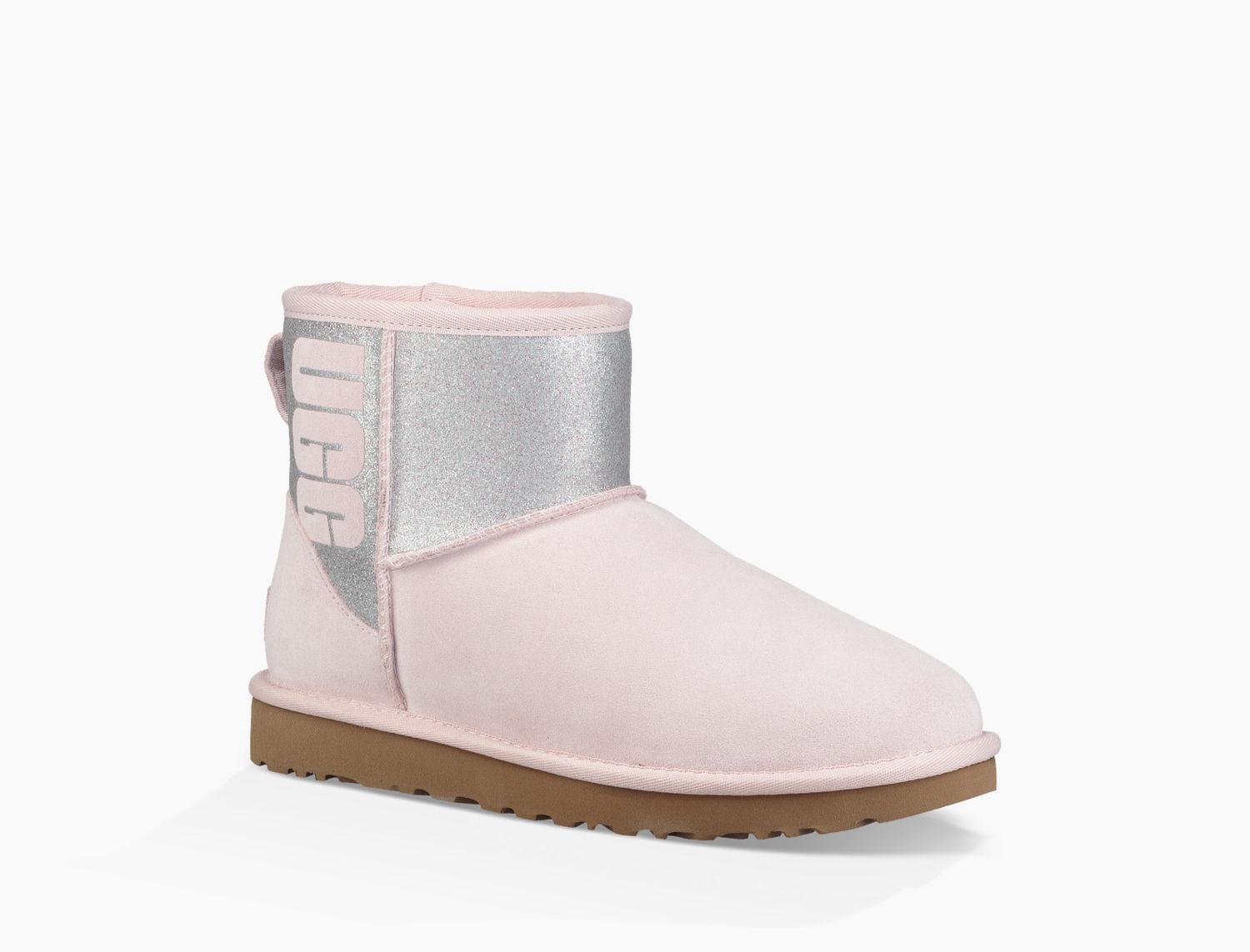 pink sparkle ugg boots