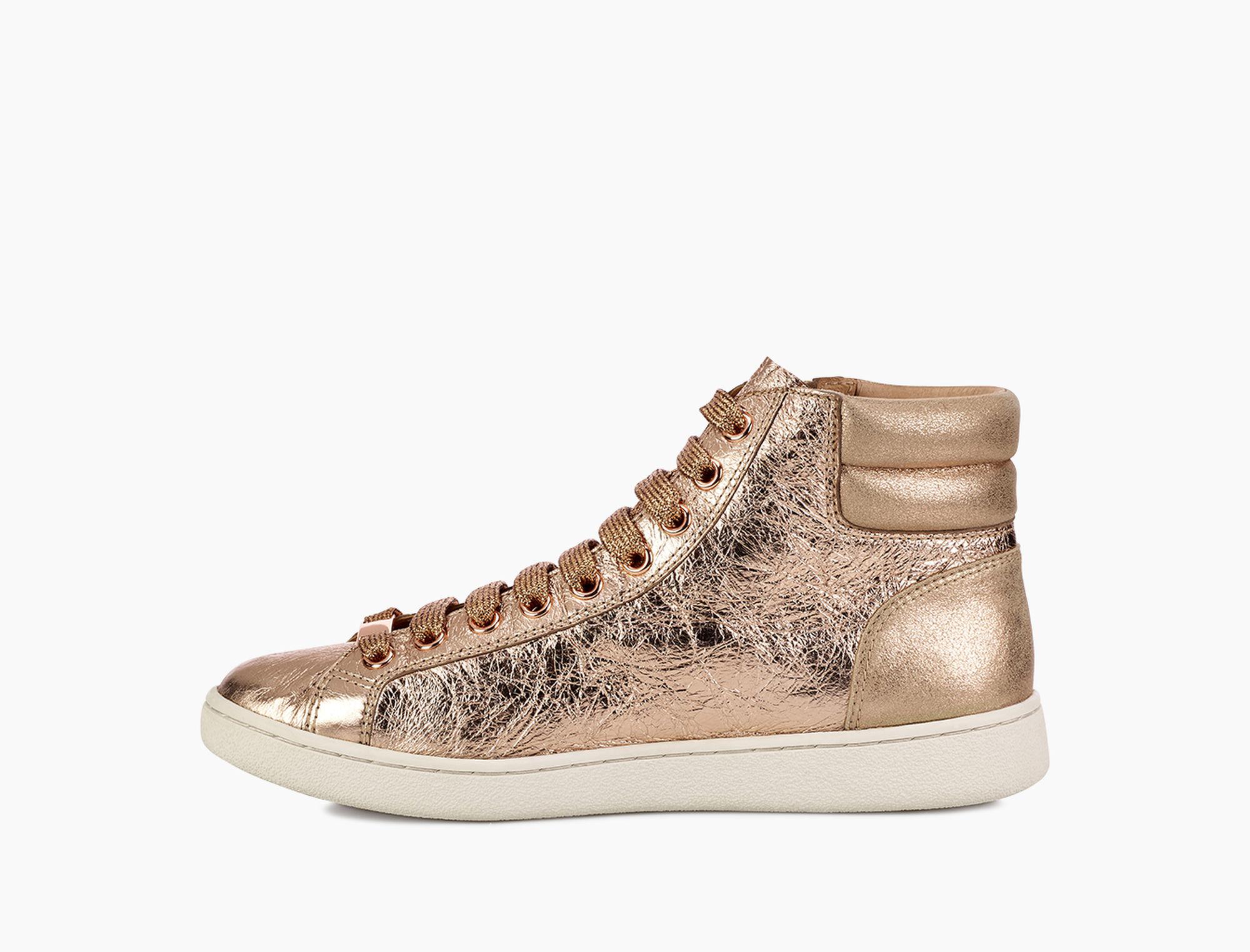 ugg olive metallic sneaker