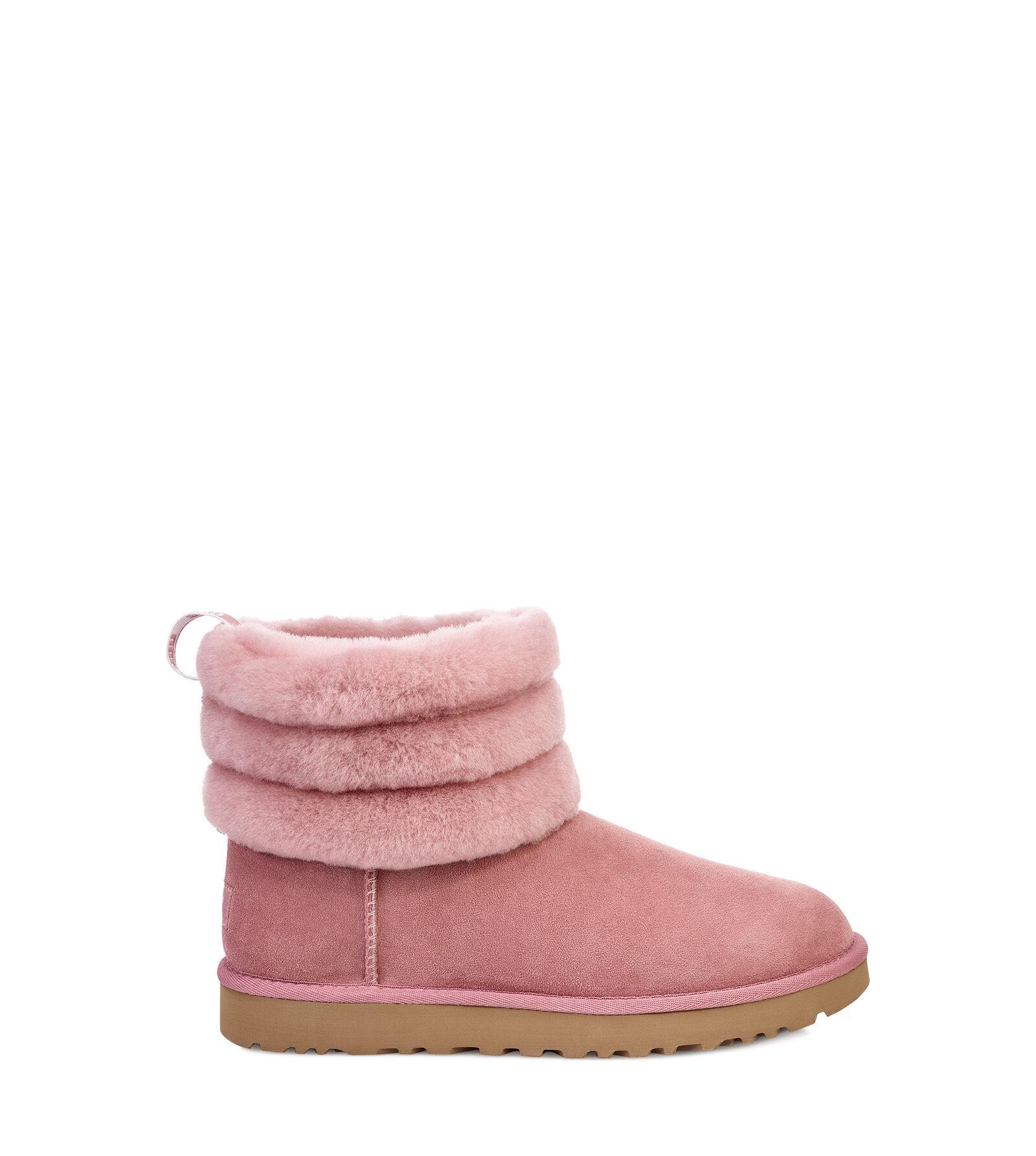 ugg mini fluff boot pink